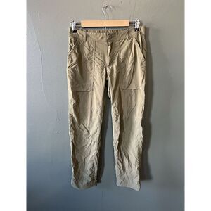 REI Coop Womens Brown Chino Outdoor Hiking Nylon Pants Size Petite 4